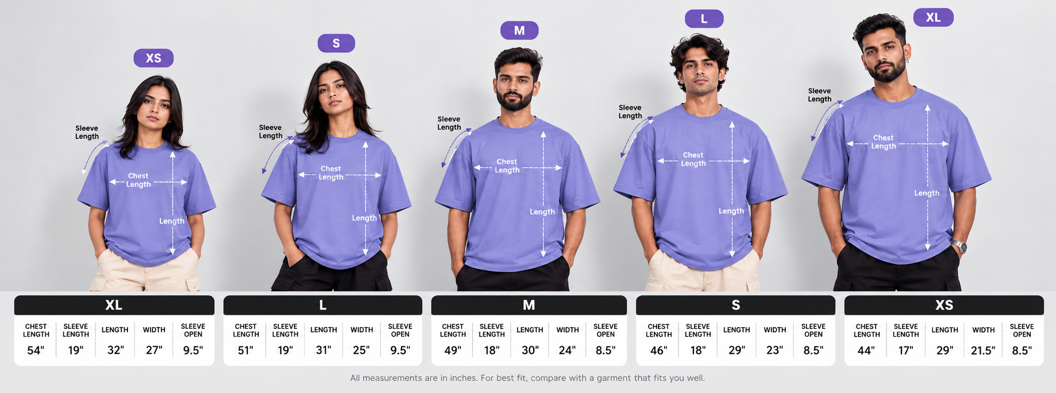 Signature Fit Size Guide