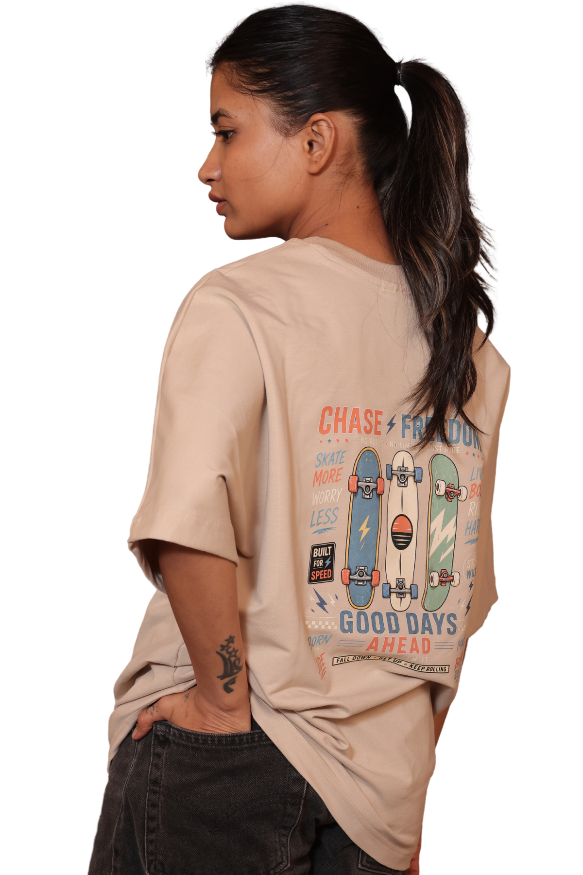 Skateboard Beige